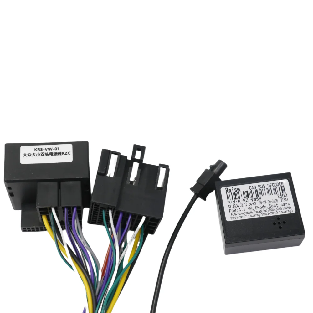 For Volkswagen Caravelle 6 T6 2015 - 2020 Android Car Radio Canbus Box Decoder Wiring Harness Adapter Power Cable