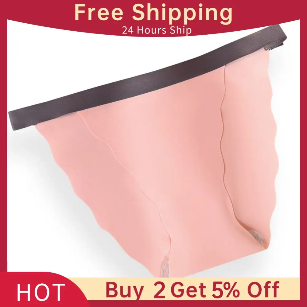 Low Rise Underpants Thin High-quality Soft Fabric Purely Thin Low Waist Briefs Traceless Underwear Ice Silk Without Trace Briefs