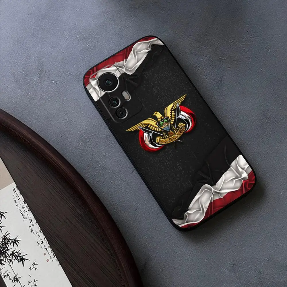 Yemen Coat of Arms Flag for Xiaomi Redmi Note 13 14 10 12 Pro POCO X5 F4 F5 Pro 12 13 11T Lite Ultra Fundas Cover