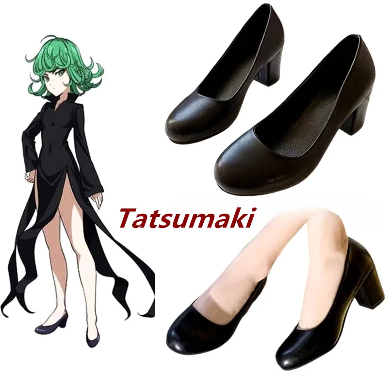 

ONE PUNCH MAN Tatsumaki Cosplay Handmade Faux Leather Shoes