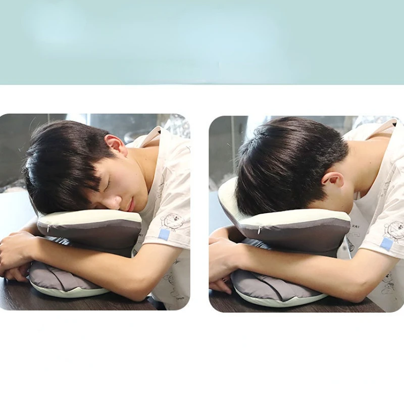 Student Nap Pillow Dual-use Nap Pillow Hug Pillow Folding Cushion Office Nap Pillow Comfortable and Convenient to Carry Holiday