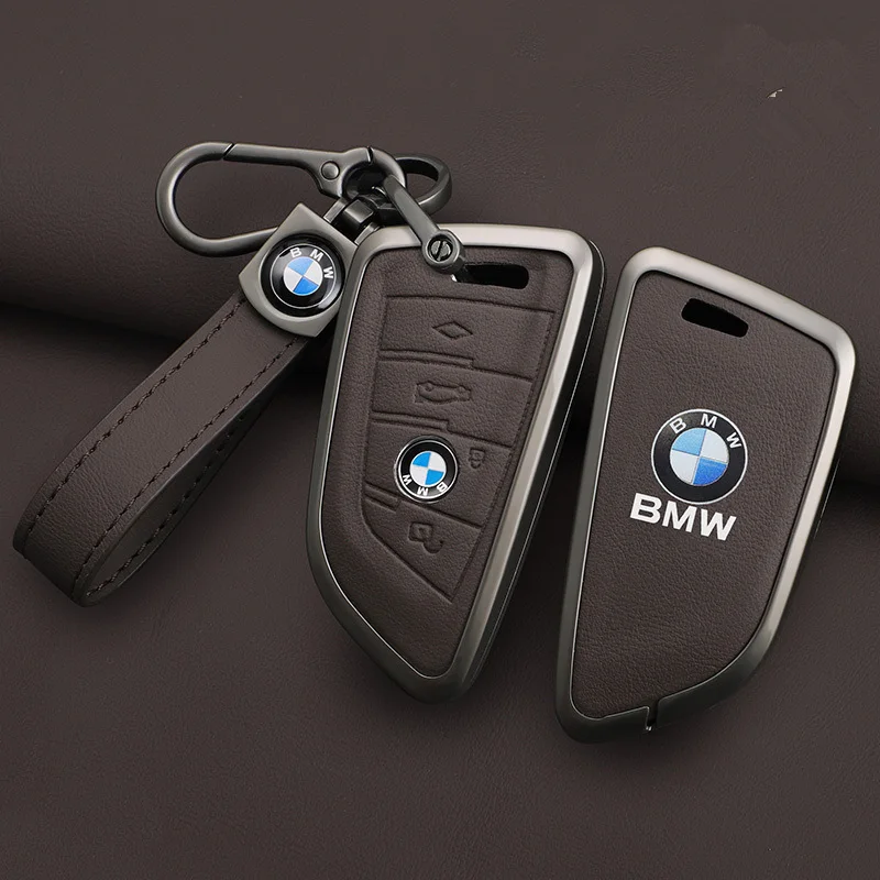 Car Key Case Cover Protector Shell for BMW X1 X3 X5 X6 X7 1 3 5 6 7 Series G20 G30 G11 F15 F16 G01 G02 F48 Car Accessories