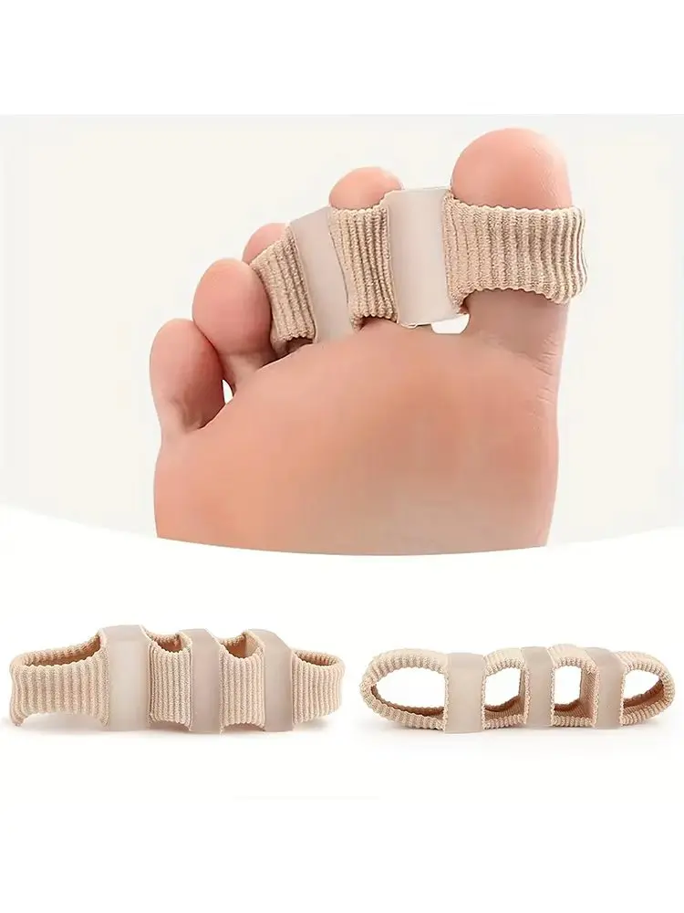1 Stück Silikon-Zehenspreizer mit 5 Löchern/4 Löchern/3 Löchern – Fußpflege, hilft beim Schlafen, erleichtert das Gehen und das Anziehen von Schuhen, wiederverwendbar, Mehrfachloch-Design, waschbarer Zehenspreizer – Detail 4