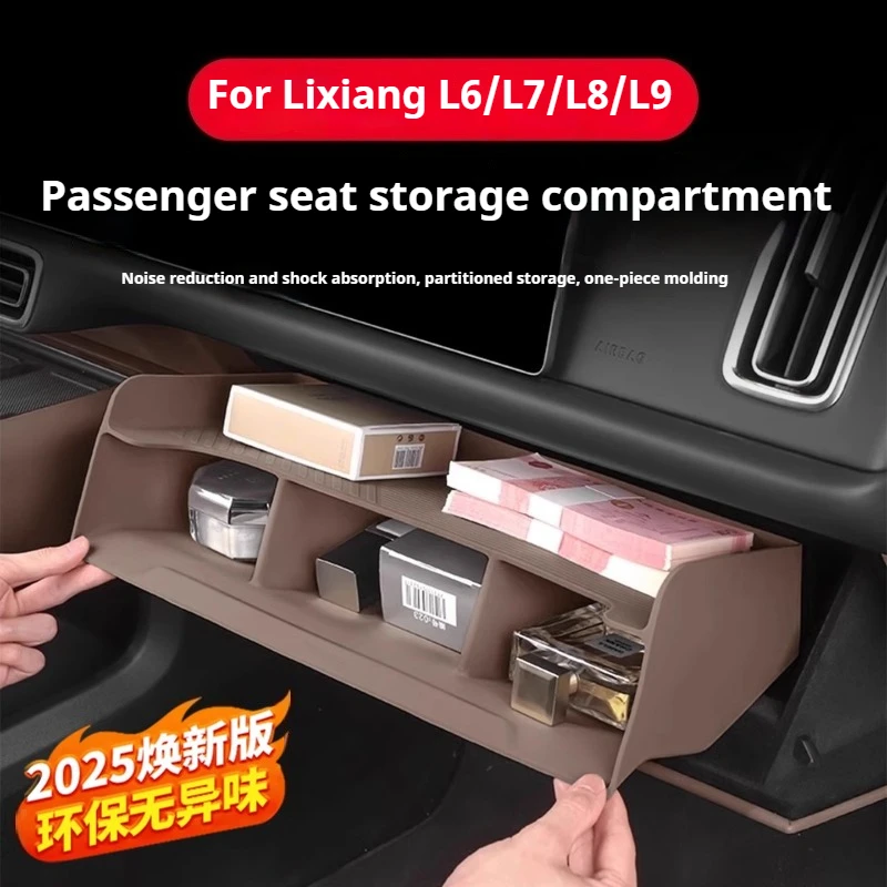 

For Li Lixiang L6 L7 L8 L9 Car Front Passenger Seat Storage Box Partition Storage Lixiang Driver's Side Storage Compartment