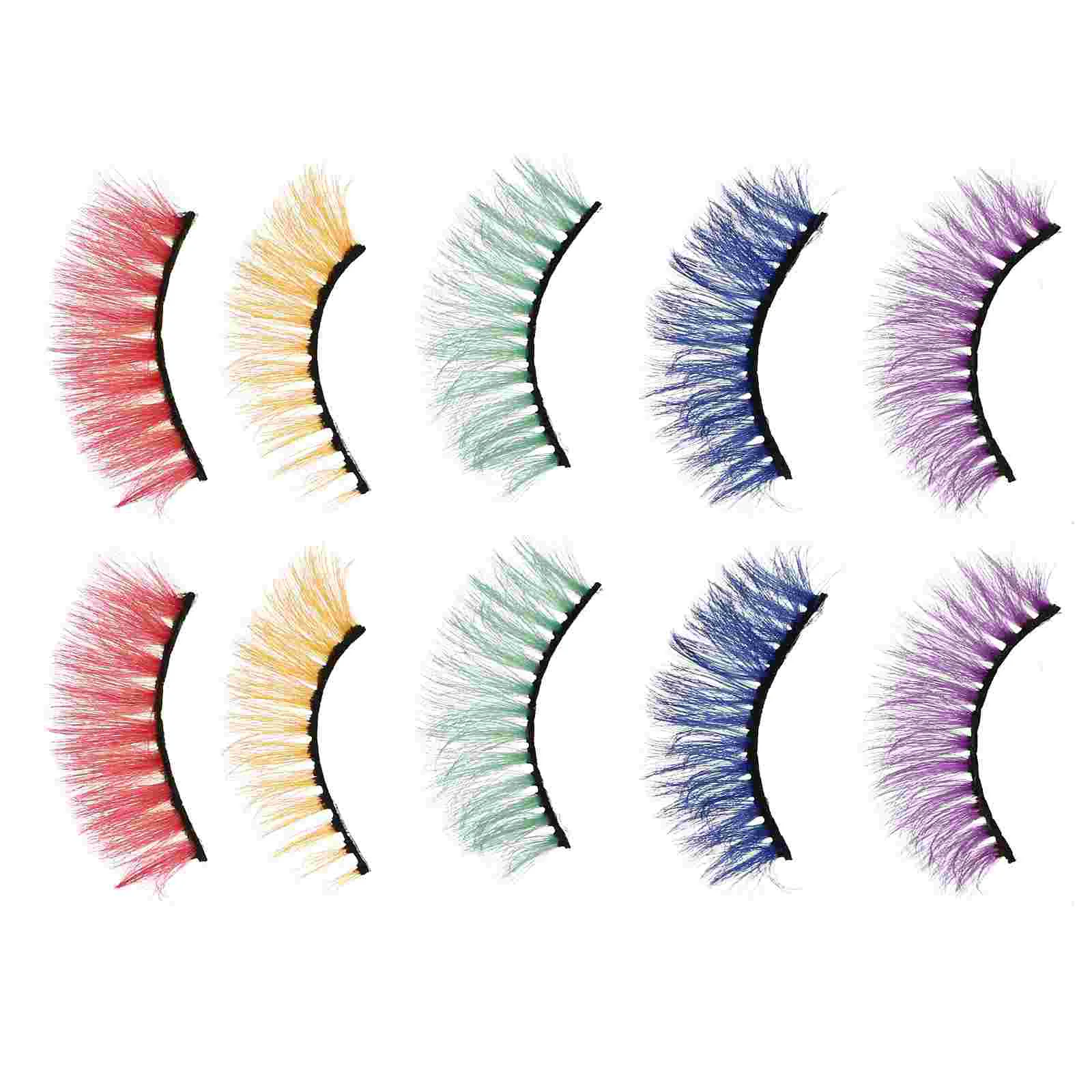 5 Pairs Makeup Brishes Fake Eyelashes Beauty False Magnetic Halloween Party Dense Vivid 3D Miss