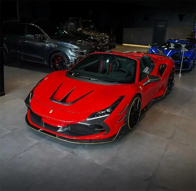 MSY Style Forged Carbon Fiber Body Kit für Ferrari F8 Carbon Fiber Body Kit F8 Carbon Fiber Frontlippe Diffusor Spoiler