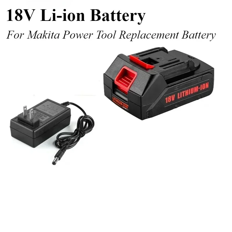 18V Rechargeable Lithium Ion Battery Cordless Electric Power Tool Battery For Makita 18V 21V Power Tool Replacement Battery