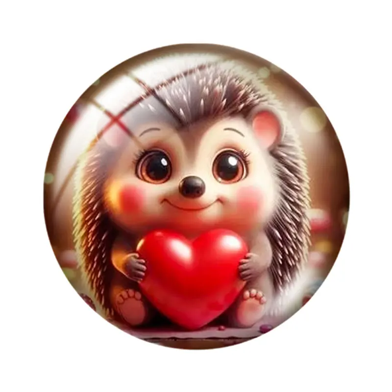 Hedgehog Animal  12/18/20/25mm glass cabochon  bracelet pendant rings for jewelry demo earrings back Making findings