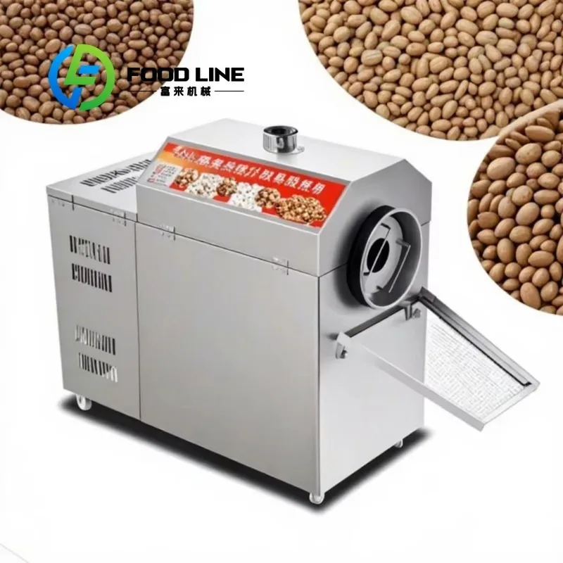 

Multifunctional Soybean Sesame Seeds Almond Nuts Roaster Groundnut Roasting Machine for Baking