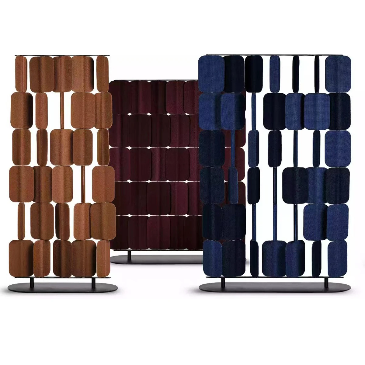 Screen Partition Wall Material Fabric Room Divider Wall Partitions Sliding Panel 100% Polyester Acoustic Felt Panels Matertion