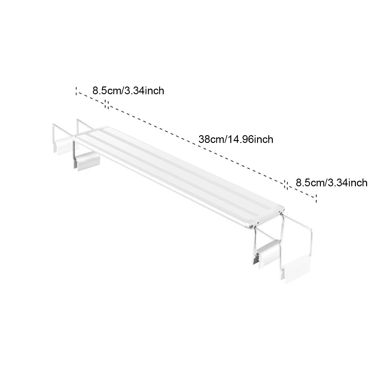NONE Erweiterbares LED-Aquariumlicht, Farbwechsel, RGB-Aquarium, LED-Licht, Aluminiumstange, volles Spektrum, Wasserpflanze, Wachstumslampe, Dekor 6