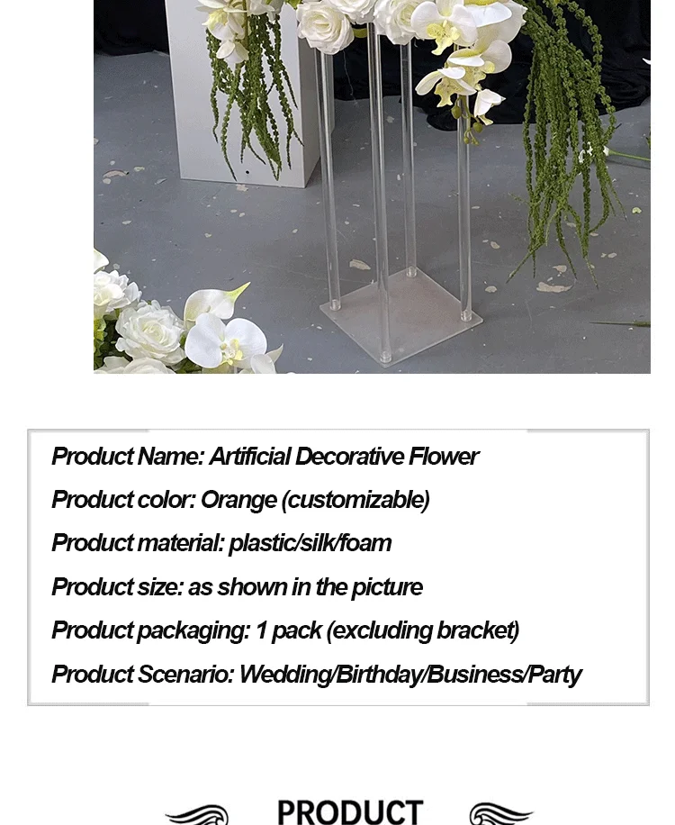 Grün-weiße Kunstblumenkugeln, Schaufensterdekoration, Seidenblumenkugeln, Tischdekoration für Hochzeitsdekoration, Wohnaccessoires – Detail 3