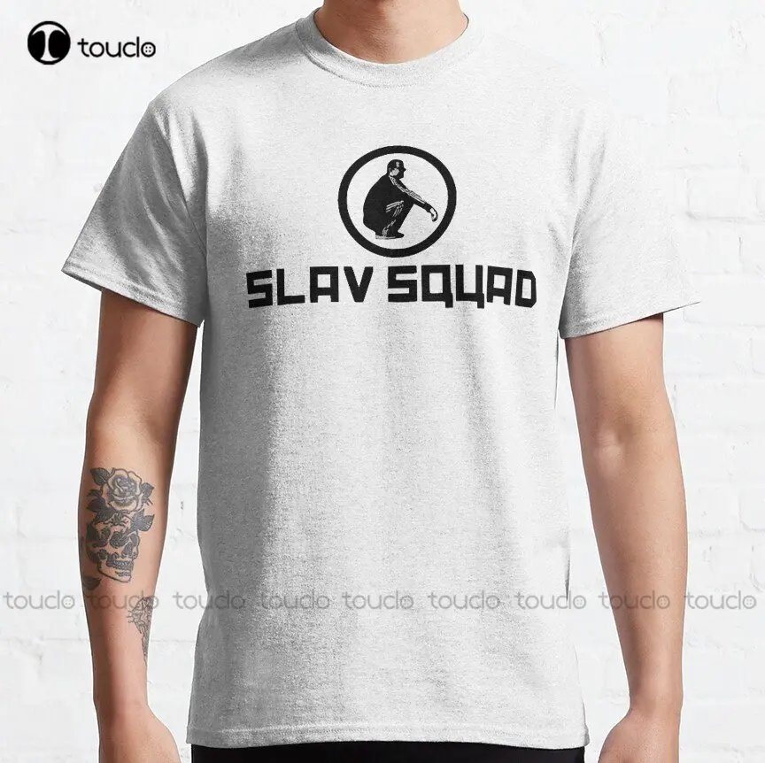 Slav Squad Tri Poloski Blyat Gopinik Cyka Classic T-Shirt Custom Aldult Teen Unisex Digital Printing Tee Shirts Custom Gift