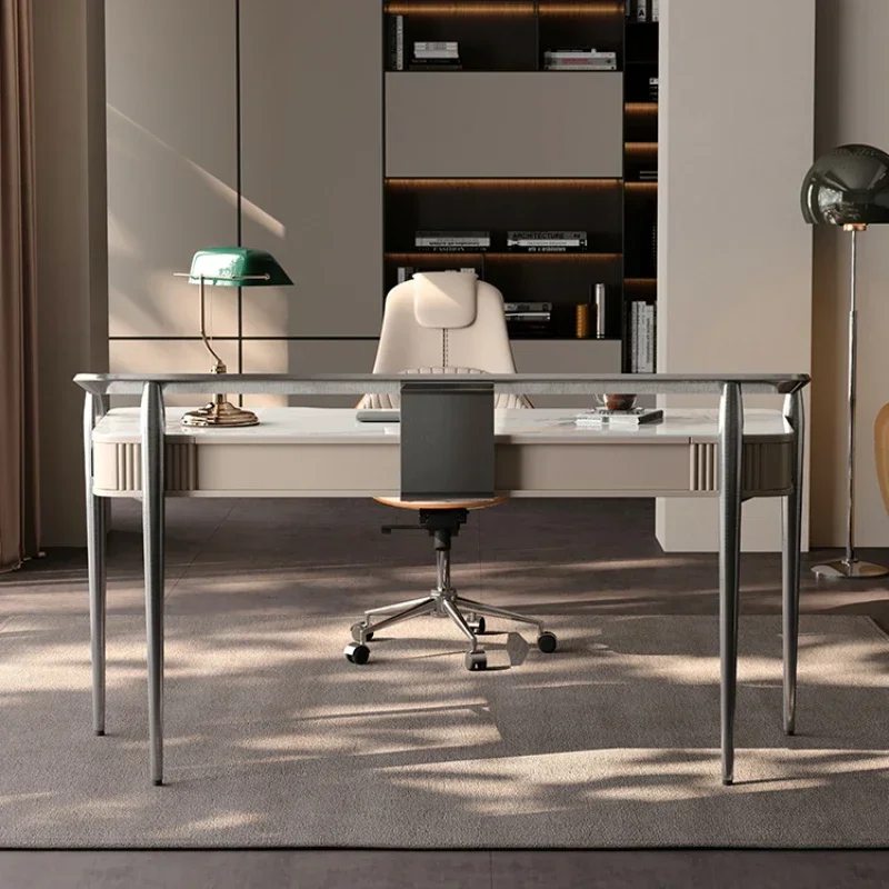 

Creative Minimalist Office Desk Luxurious Computer Desk Modern Home Study Office Desk Luxury Bedroom Tavolo Trendy Furniture