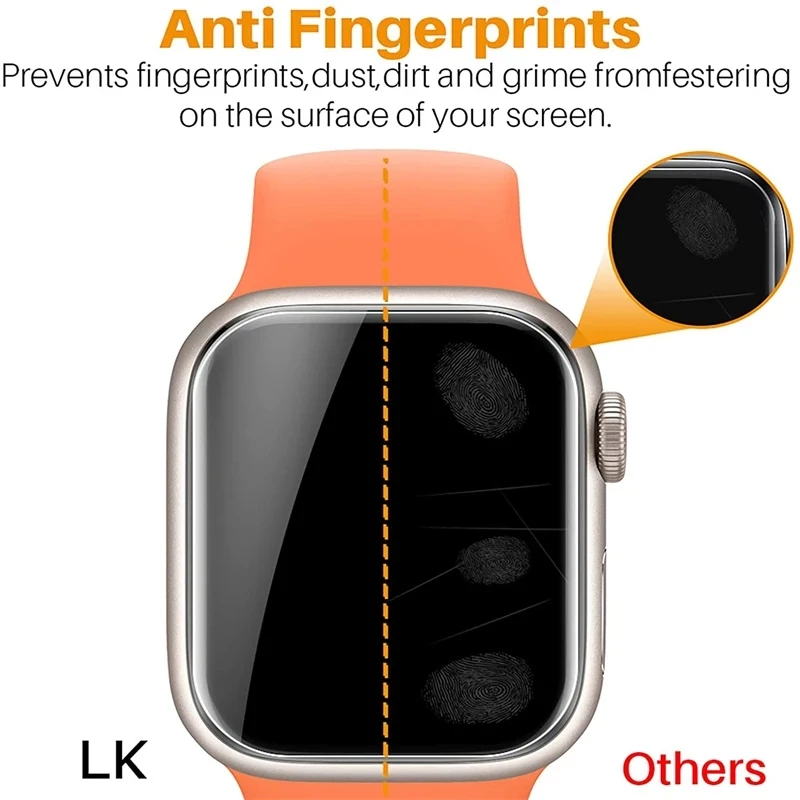 Screen Protector Clear Full Protective Film for Apple Watch 7 6 SE 5 4 3 Hydrogel Film for iWatch 45MM 41MM 40MM 44MM 38MM 42MM