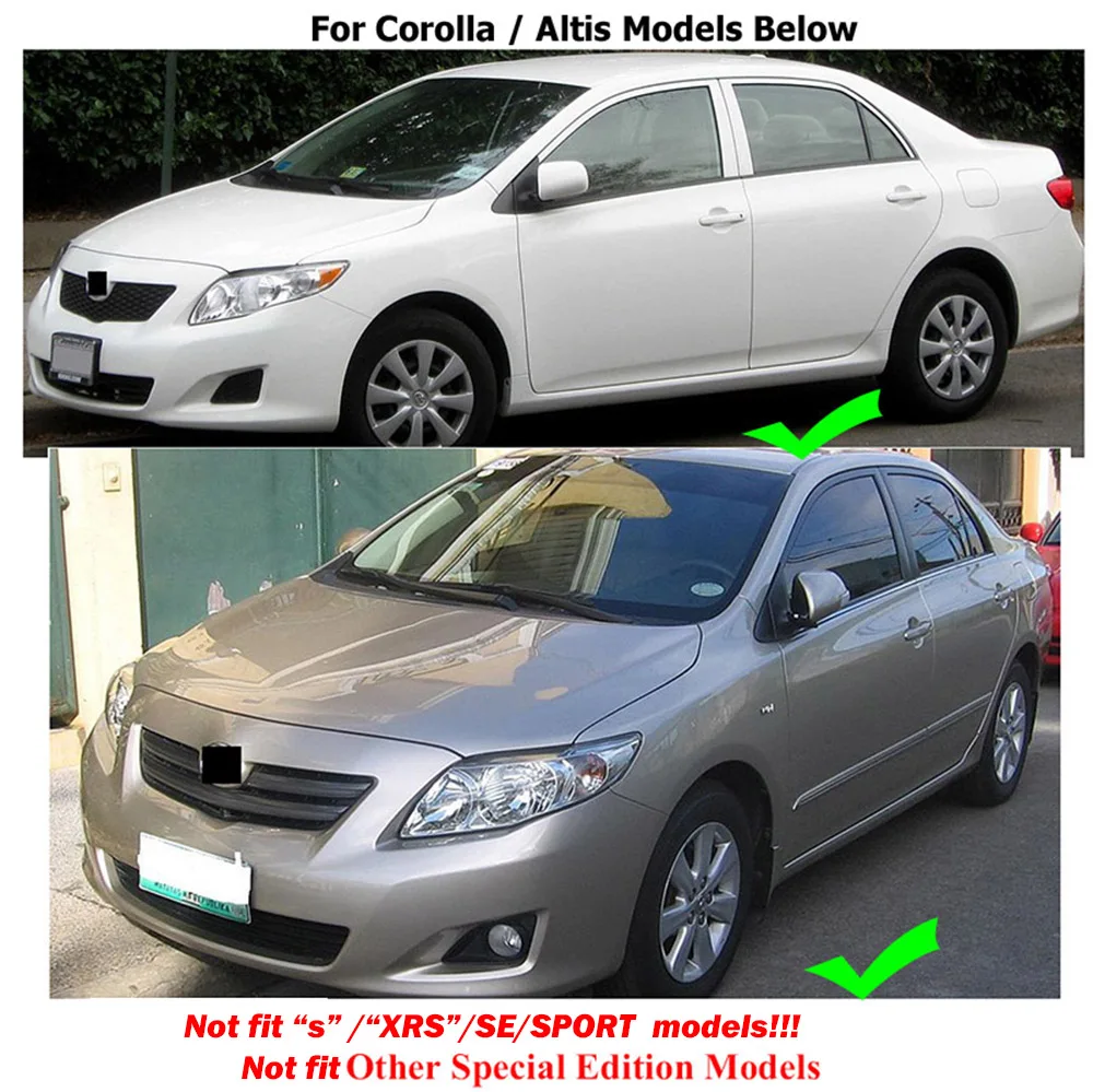 For Toyota Corolla Altis E140 2007-2013 Mudflaps Splash Guards Mud Flap Front Rear Mudguards Fender 2008 2009 2010 Mud Flaps