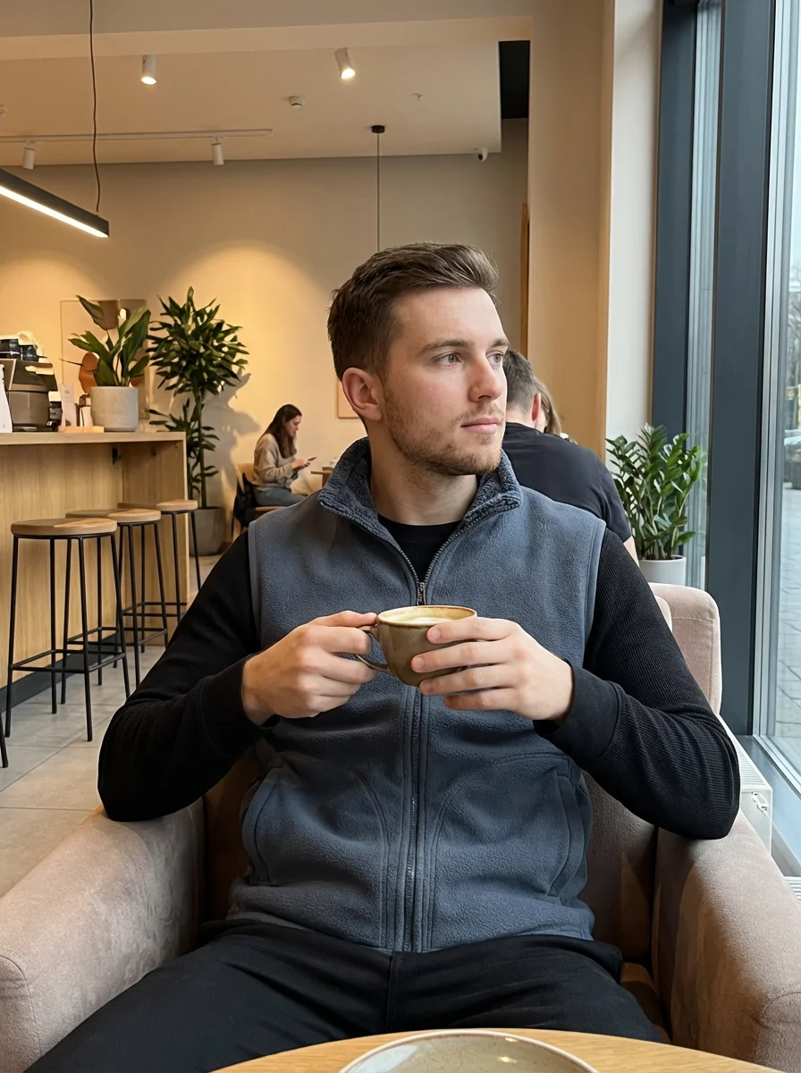 

5XL Men's Business Casual Fleece Winter Vest, Heavyweight Relaxed-Fit Sport Vest for Man, Sherpa Waistcoat Woman