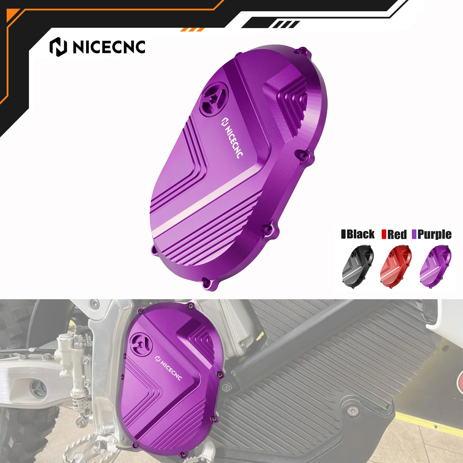

NICECNC For STARK VARG MX EX 2024-2025 Right Large Motor Cover 6061-T6 Aluminium CNC-machined Electrical Motorbike Accessories