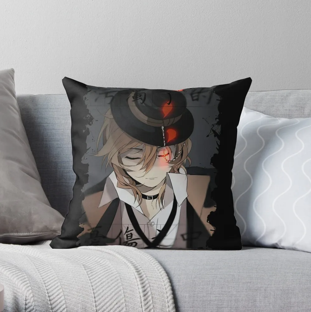 Chuuya Nakahara Throw Pillow Luxury Living Room Decorative Cushions Christmas Pillow Cases Couch Pillows Cushions For Sofa