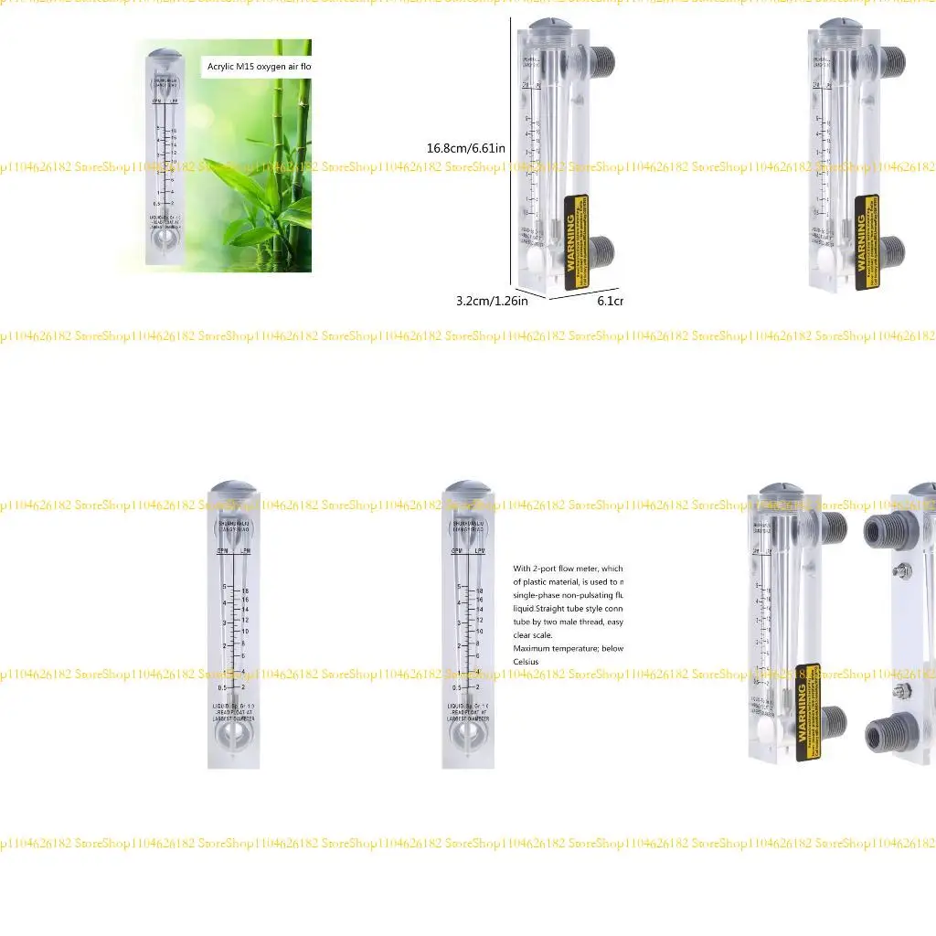 

Q2Q4 Portable Acrylic 0.5-5GPM 2-18LPM Oxygen Air Gas Flowmeter with