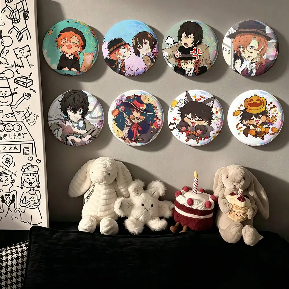 Anime-B-bungo Stray-Dogs Badge Pins For Friend, Backpack, Clothing, Collectible Accessories, Jewelry Gift
