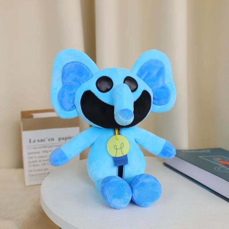 Cross-border Sales 30cm Soft and Smiling: Blue Elephant Plush Toys and Children's Gifts