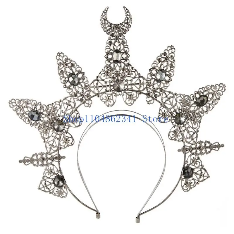 

5asd Crown Baroque Crown Crown Headband Mary Crown Headpiece Cosplay Photo Props