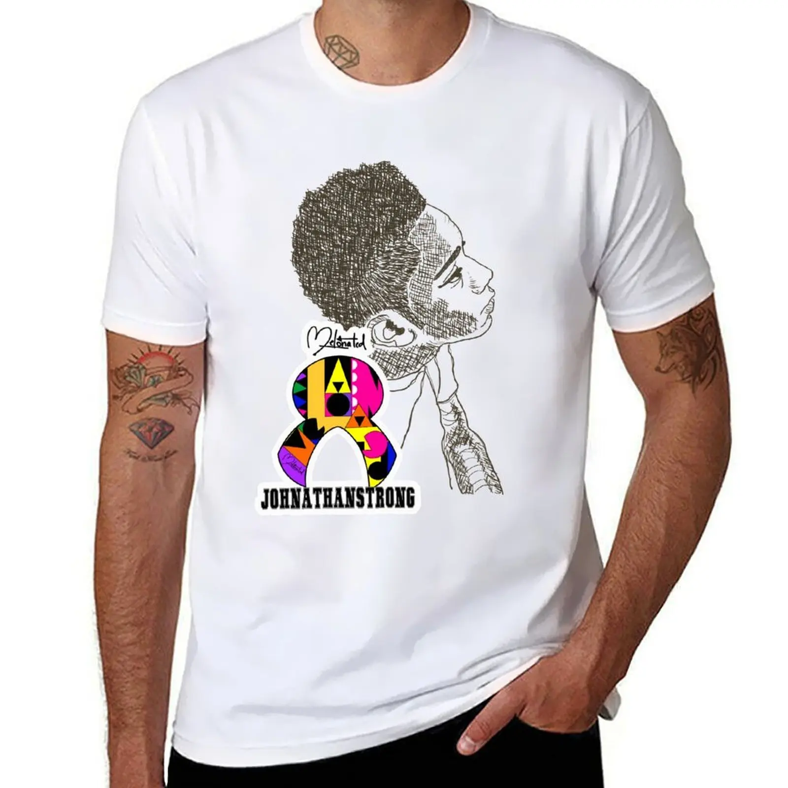 

Melanated Melon-JOHNATHANSTRONG T-Shirt t shirt for man cotton t shirt man T-Shirt