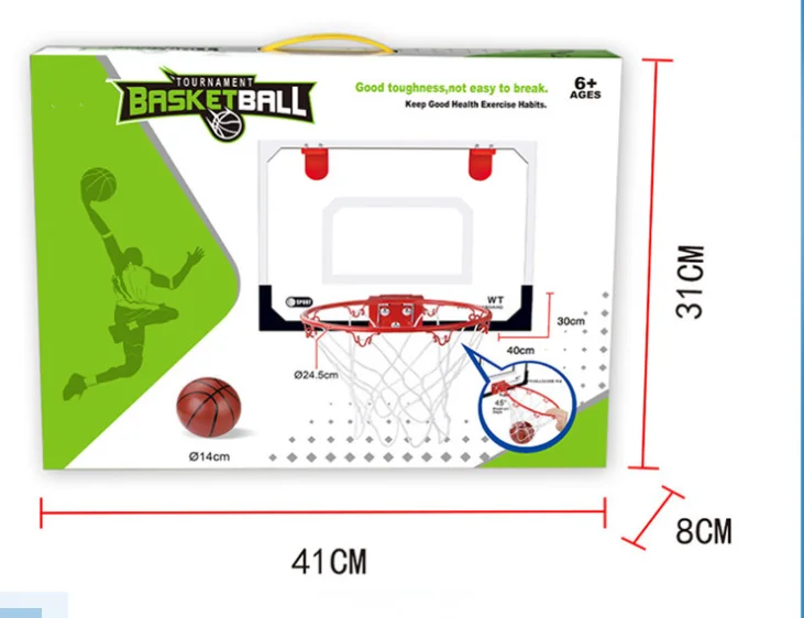 2025 미니 실내 플라스틱 농구대 세트 (문 앞 재미있는 어린이 게임, 야외 게임용)