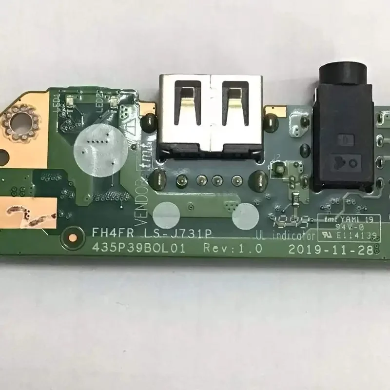 N+ Original USB Port Headphone Audio Small Flex Board LS-J731P FH4FR Repair Spare Parts For Acer Swift 3 SF314-42 Notebook