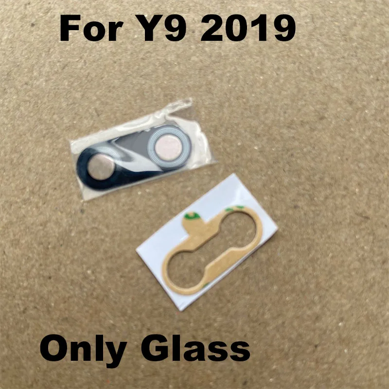 For Huawei Y9 2019 Back Camera Lens Glass With Frame Holder Rear Housing Cover Repair Replacement Parts