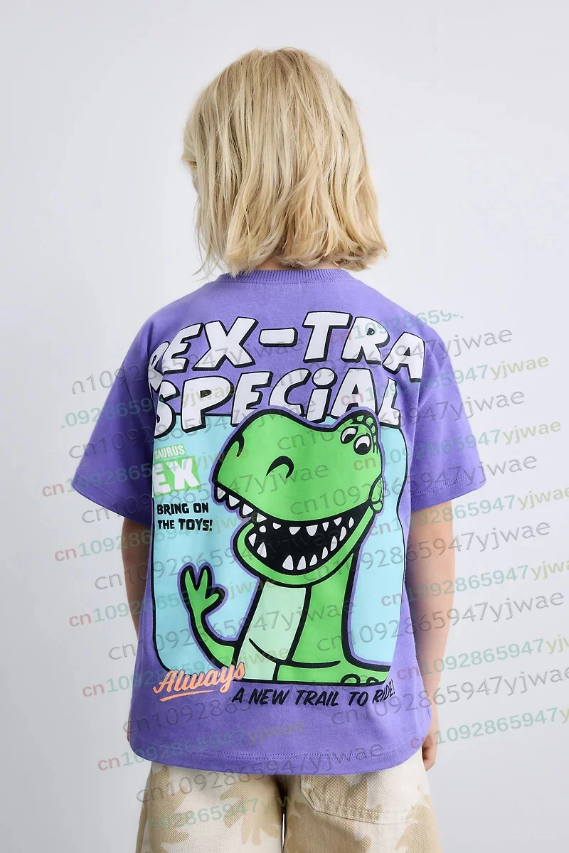 

Новая летняя повседневная детская одежда, детская футболка с короткими рукавами с героями мультфильмов и аниме, модные футболки с круглым вырезом, футболка для родителей и детей