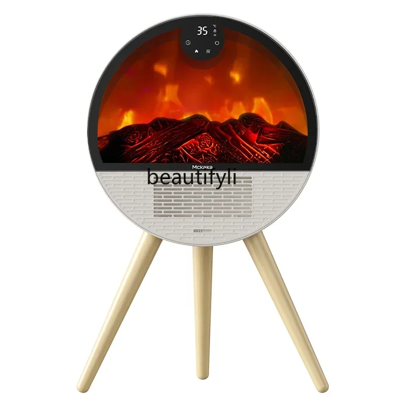 

NQ Simulation flame heater winter household fireplace electric heater bathroom heating