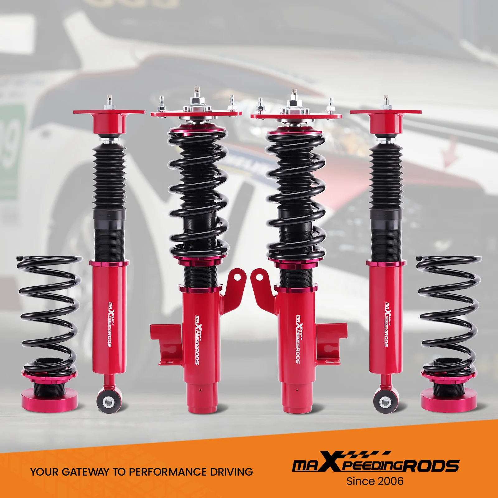 

24 Way Adjustable Damper Coilovers Struts for Mazda 3 2004-2013 Lowering Kit