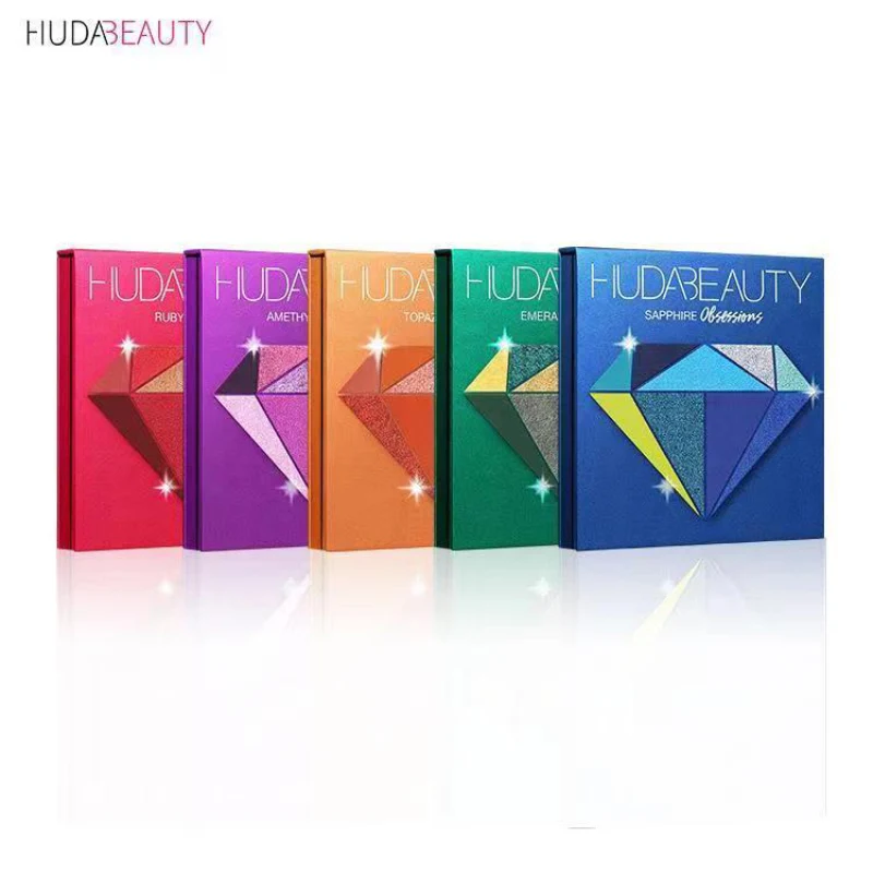 Diamond Eyeshadow HUDA 9 Colors Eyeshadow Palette Beauty Makeup Lasting Charming Eyes Beauty Makeup All Color Shadow Cosmetics