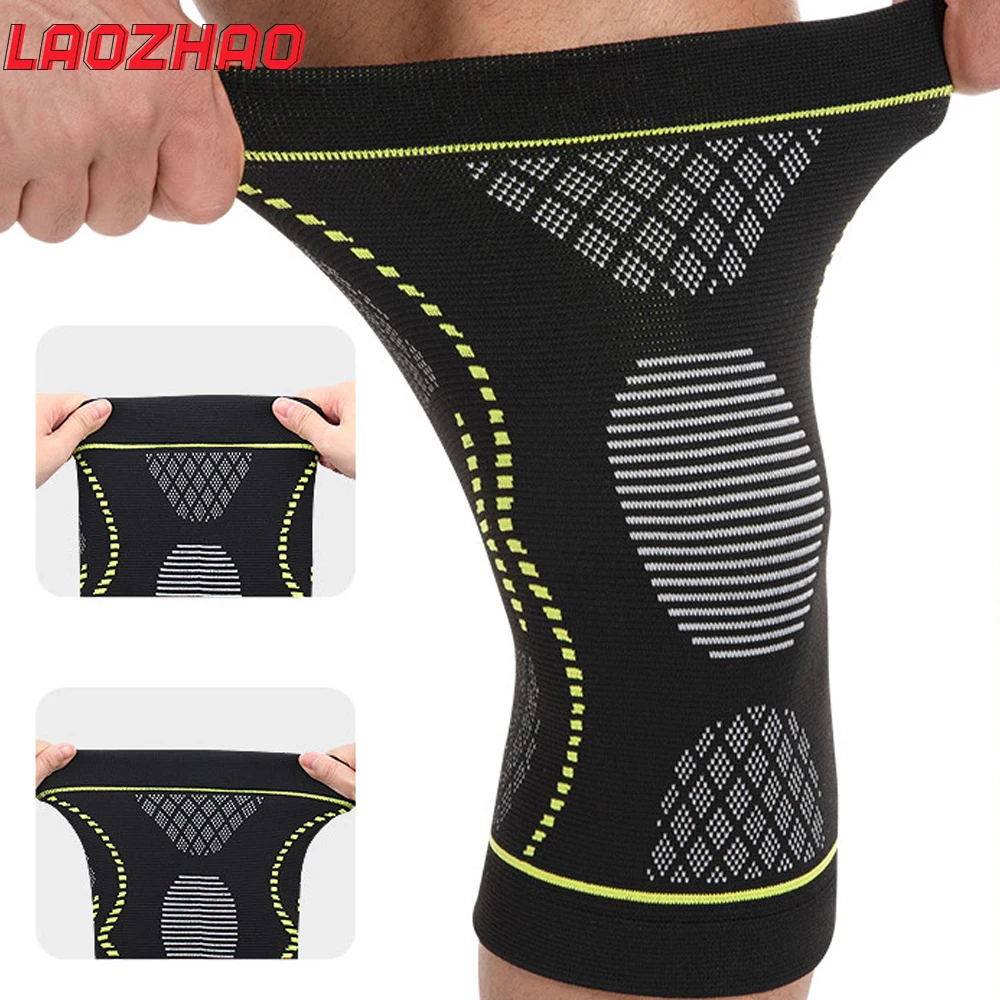 

1Pair Knee Support Sleeves - High Compression for Arthritis,Stabilizing Knee Brace for Running,Sports - Lightweight & Breathable