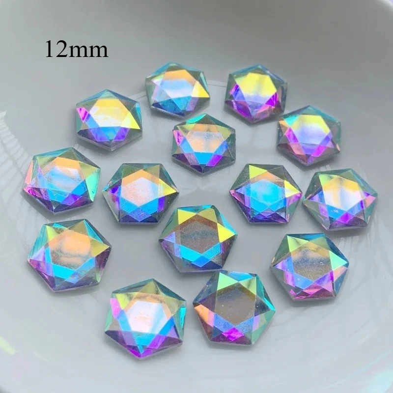 60Pcs Crystal Clear AB&Pure black Rhinestones DIY Non Hotfix Flatback resin Stones Gems For DIY wedding Decorations HT14