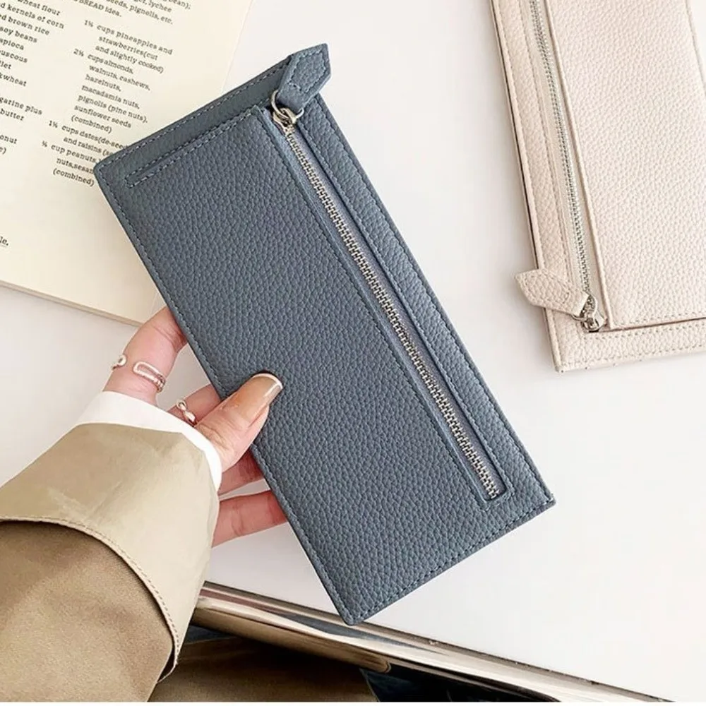 

Multi Function Long PU Leather Wallets Multi Card Case ID Credit Card Card Holder Zipper Pouch Large Capacity Coin Purse Travel