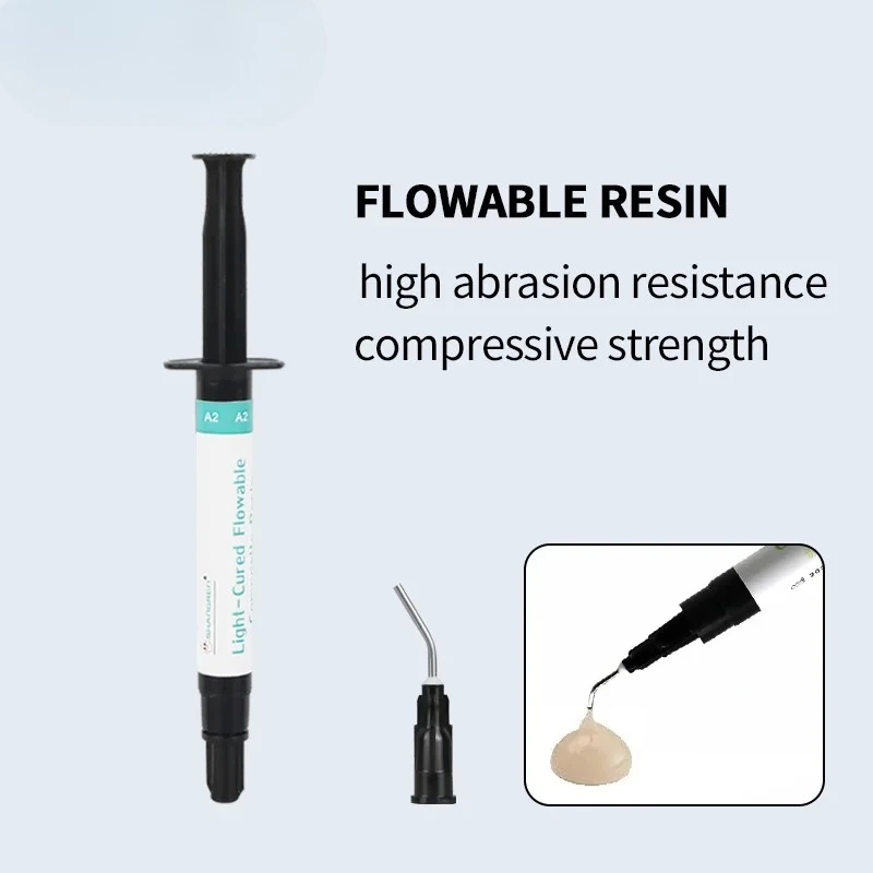 

Dental Fluid Resin Filling Materials 2.5g A1 A2 A3 A3.5 B1 Light-CurableSpatulas Light Curing Composite Resin Oral Dentist