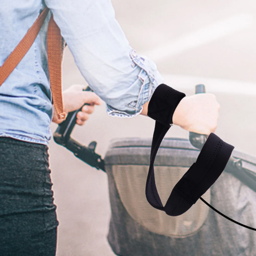 

4 шт., ремешок на запястье для детской коляски, надежное крепление, не раздражающий материал, быстрая застежка, ручка для малышей, защитный ремень для коляски