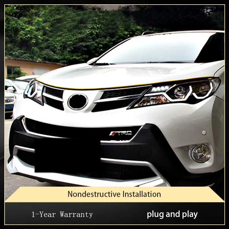 أضواء السيارة لتويوتا RAV4 2013-2015 العلوي العارض عدسة الجبهة Lampb مصباح إشارة رئيس ضوء أداة الملحقات