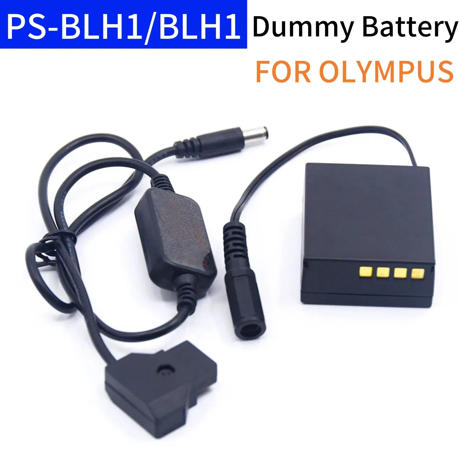 

PS-BLH-1 Dummy Battery BLH-1 DC Coupler D-tap Adapter Cable for Olympus EM1 MARK-II EM1-2 Mark 2 Camera