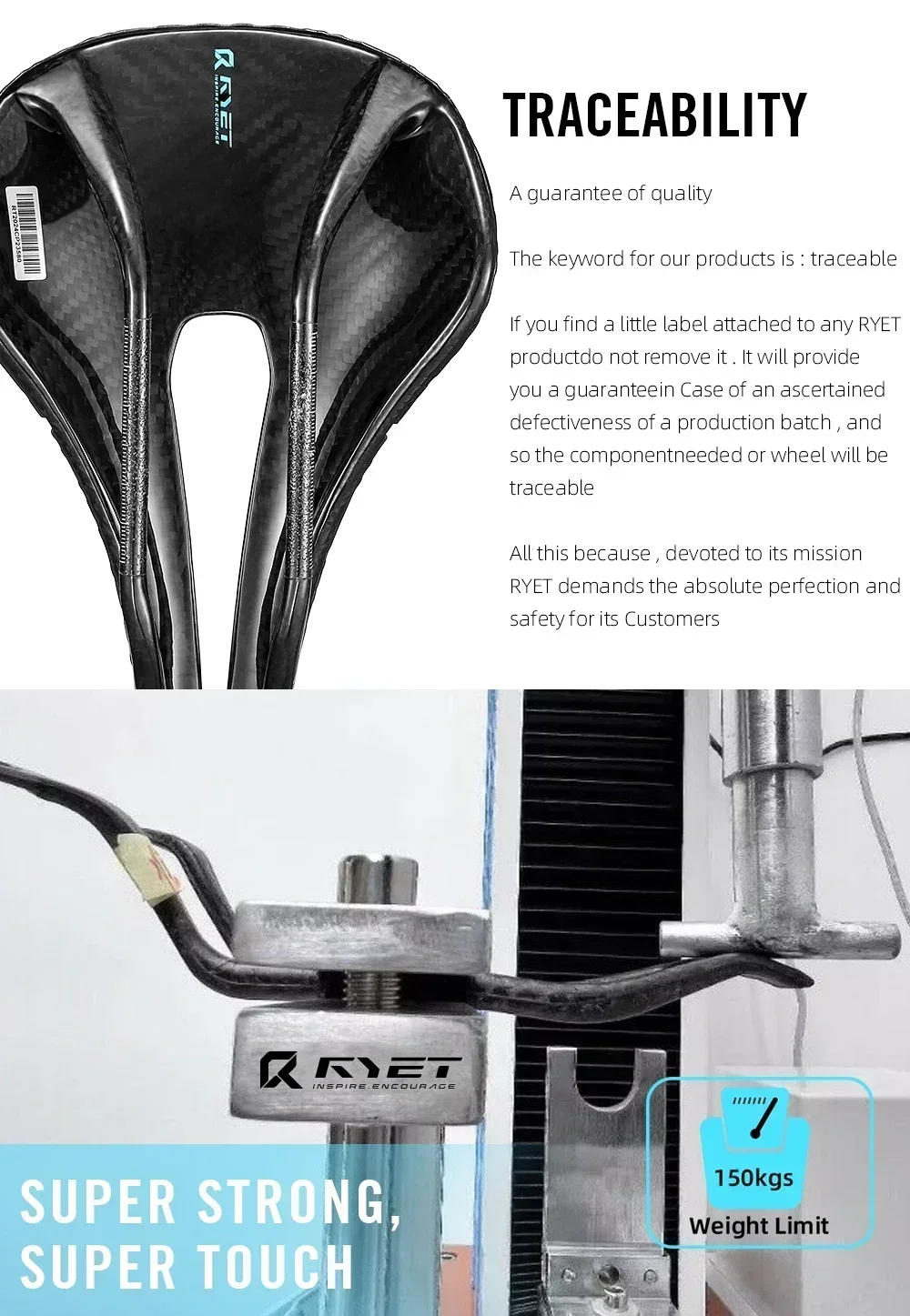 RYET Vollcarbon 3D-gedruckter Fahrradsattel 240mm *143mm 7*9mm EVA-Sattel für MTB Gravel Rennrad Fahrradteile – Detail 5