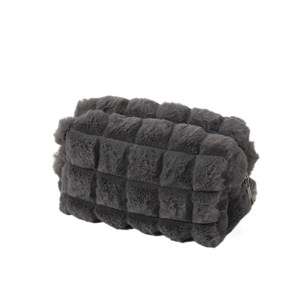 New Plush Pen Bag Merad Style Multifunctional Pen Storage Bag Large Capacity Pencil Box Student