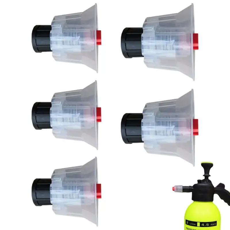 Car Wash Nozzle Car Foam Spray Nozzle 5PCS Car Wash Foam Sprayer Nozzle Multifunctional Spray Nozzle For Vehicle Foam