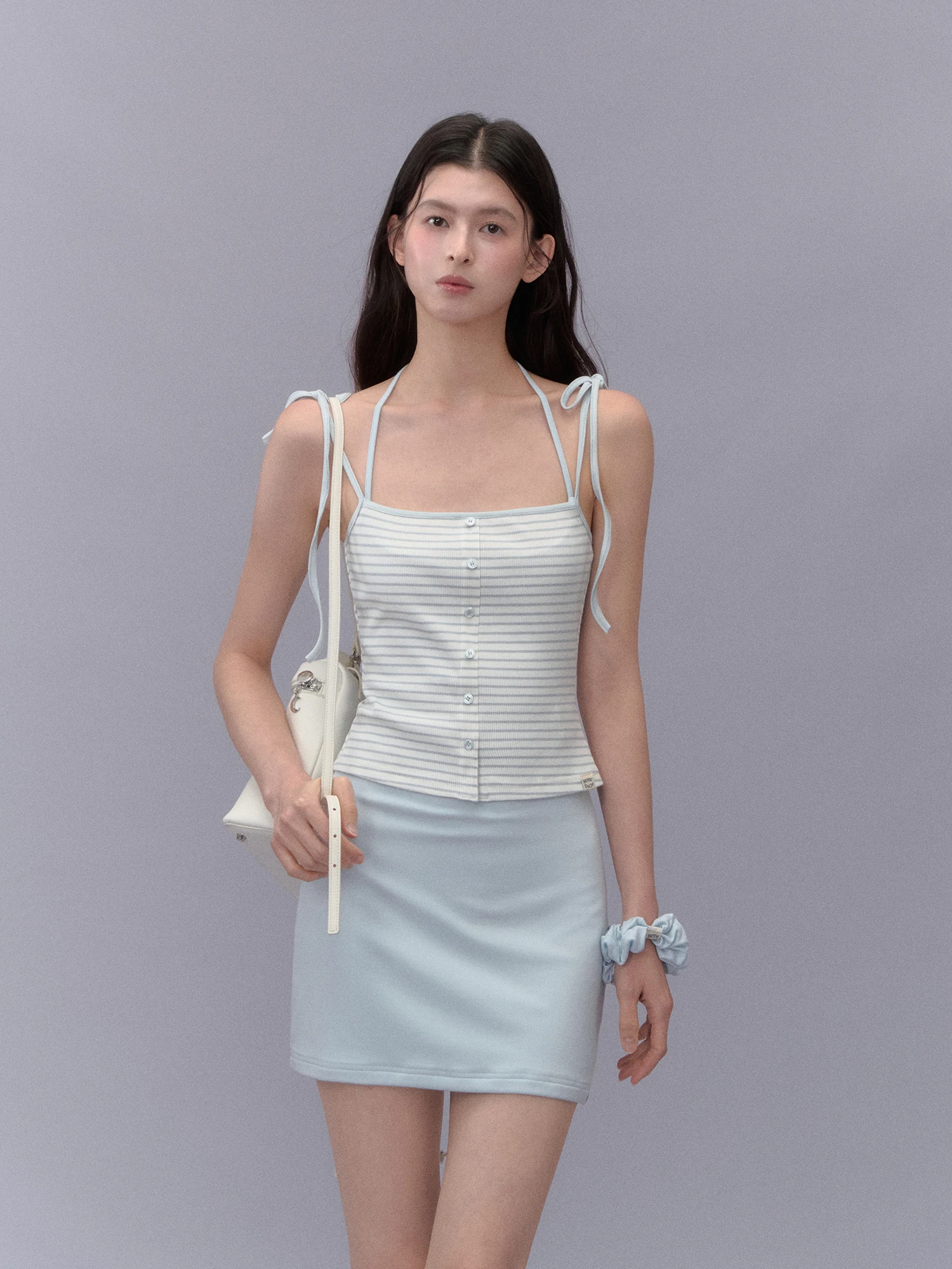 LaluneDuCiel Trendy Hot Lady Pure Color Slim Fit für Dr. Damen Sommer oder kniehoher Par Dr. Ample Stoff Bouncin