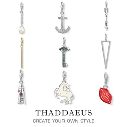 Arrow Triangle Key Lantern Unicorn Rocket Anchor Pearl Charm Vintage Fashion Women Men Jewelry Pendant