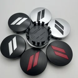 4pcs X 63mm Car Logo Wheel Center Hub Caps Rim Cover Emblem Sticker for Dodge Charger Challenger Hell Cat SRT for Chrysler 300C