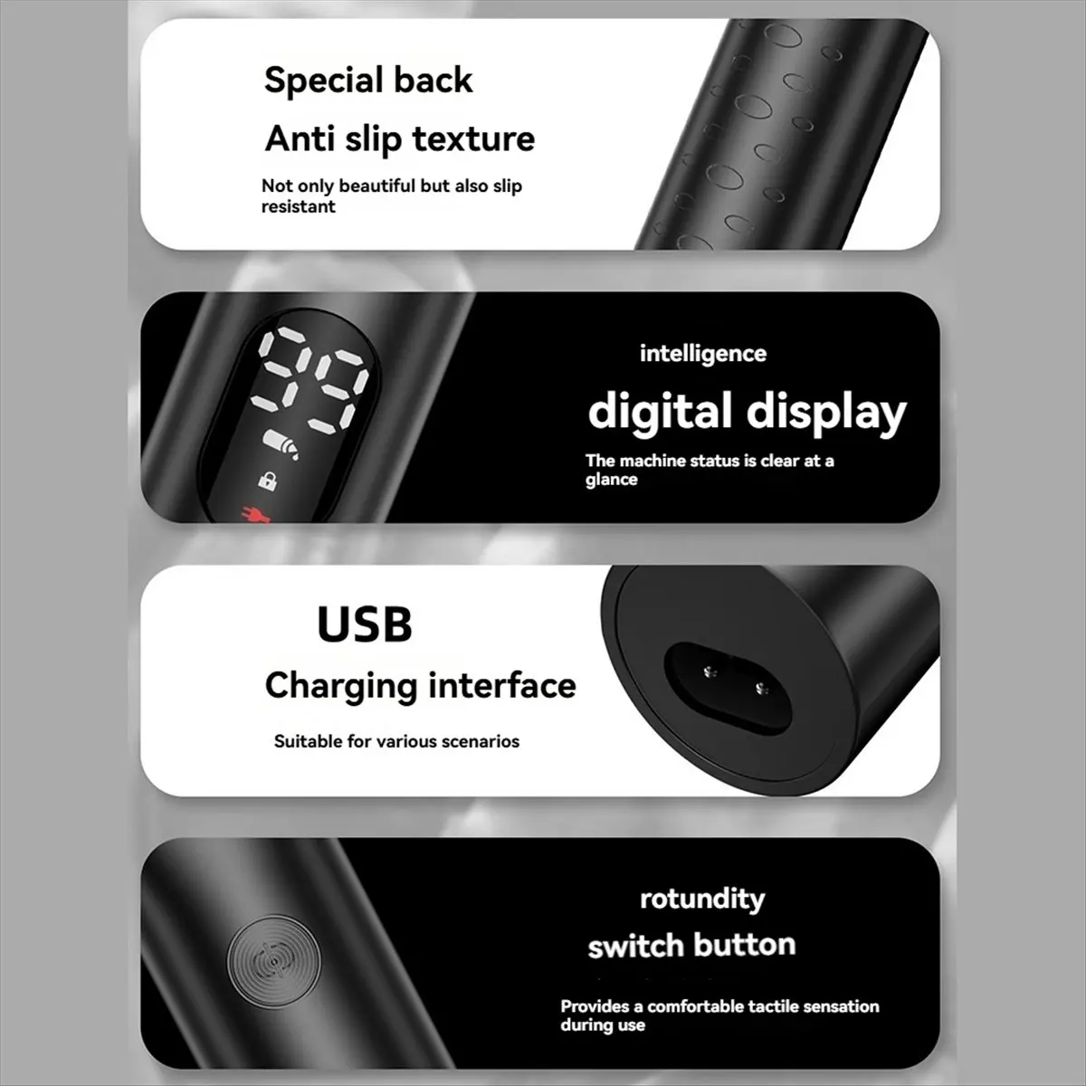 

Триммер для тела ABPO для мужчин с USB-зарядкой, умным дисплеем и керамическим лезвием, идеально подходит для ухода за волосами на груди, спине и в паху.