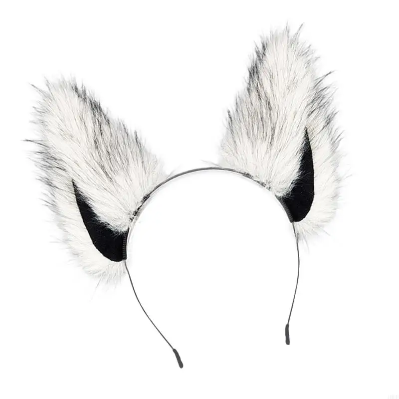 orelha lobo/raposa/gato, pele sintética, cosplay, orelha animal
